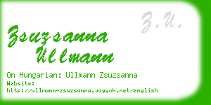 zsuzsanna ullmann business card